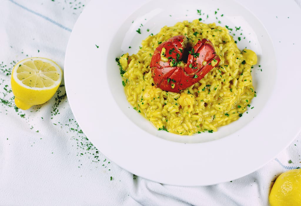 Kürbisrisotto mit Salsicca Risotto